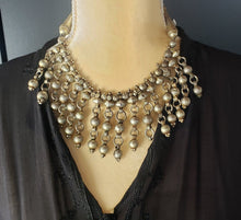Load image into Gallery viewer, Antique Ethiopian Silver Fertility Bead Necklace: Tribal Jewelry