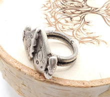 Load image into Gallery viewer, Antique Tuareg Silver Ring: Moroccan Tribal Jewelry, Size 9
