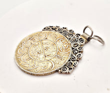 Load image into Gallery viewer, Antique Yemen Rare silver coin traditional Pendant, Hand Crafted Silver,Pendants Necklace,coin Jewelry,Tribal Jewelry