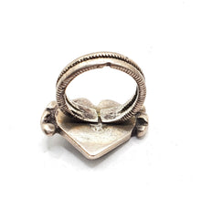 Load image into Gallery viewer, Antique Tuareg Silver Ring: Moroccan Tribal Jewelry, Size 9