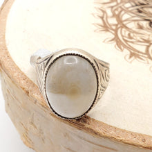 Load image into Gallery viewer, Antique Yemen Carnelian Silver Ring - Tribal Wedding Jewelry, Size 8.5