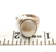 Load image into Gallery viewer, Antique Yemen Carnelian Silver Ring - Tribal Wedding Jewelry, Size 8.5