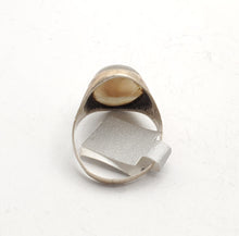 Load image into Gallery viewer, Antique Yemen Carnelian Silver Ring - Tribal Wedding Jewelry, Size 8.5