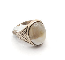 Load image into Gallery viewer, Antique Yemen Carnelian Silver Ring - Tribal Wedding Jewelry, Size 8.5