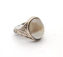 Load image into Gallery viewer, Antique Yemen Carnelian Silver Ring - Tribal Wedding Jewelry, Size 8.5