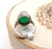 Load image into Gallery viewer, Antique Yemen Silver Ring: Tribal Wedding Jewelry, Size 7