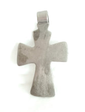 Load image into Gallery viewer, Antique Ethiopian Silver Cross Pendant: Boho Amulet Jewelry