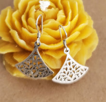 Load image into Gallery viewer, Moroccan Berber Filigree Sterling Silver Dangle Earrings