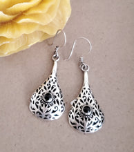 Load image into Gallery viewer, Moroccan Berber Sterling Silver Dangle Earrings: Filigree Design