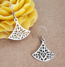 Load image into Gallery viewer, Moroccan Berber Filigree Sterling Silver Dangle Earrings