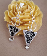 Load image into Gallery viewer, Moroccan Berber Sterling Silver Dangle Earrings: 925 Silver Jewelry