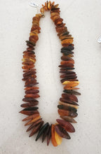 Load image into Gallery viewer, Large Baltic Amber Necklace: Natural Stone Tribal Jewelry, 22''