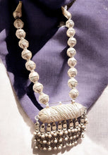 Load image into Gallery viewer, Antique Bedouin Tribal Yemeni Silver Necklace, Circa 1930s