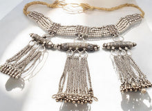 Load image into Gallery viewer, Antique Yemenite Silver Kirdan Necklace: Bedouin Islamic Jewelry