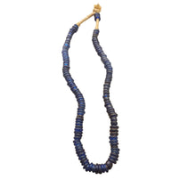 Load image into Gallery viewer, Antique Dutch Blue Glass Trade Beads: 19th Century African Donut Beads