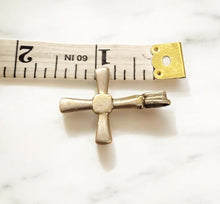 Load image into Gallery viewer, Antique Ethiopian Silver Cross Pendant: Boho Amulet Jewelry