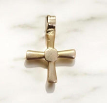 Load image into Gallery viewer, Antique Ethiopian Silver Cross Pendant: Boho Amulet Jewelry