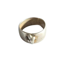 Load image into Gallery viewer, Antique Silver Ethiopian Wedding Ring: Tribal Jewelry, Size 8.5