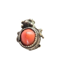 Load image into Gallery viewer, Antique Berber Coral Silver Pendant: Southern Morocco Ethnic Jewelry