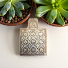 Load image into Gallery viewer, Antique Berber Silver Enamel Pendant: Moroccan Amulet Jewelry