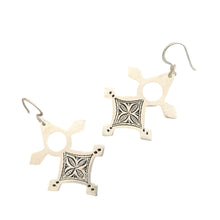 Load image into Gallery viewer, Moroccan Berber Sterling Silver Dangle Earrings: Filigree 925