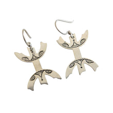 Load image into Gallery viewer, Moroccan Berber Sterling Silver Dangle Earrings: Filigree 925
