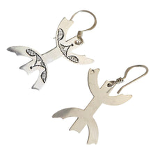 Load image into Gallery viewer, Moroccan Berber Sterling Silver Dangle Earrings: Filigree 925