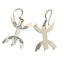 Load image into Gallery viewer, Moroccan Berber Sterling Silver Dangle Earrings: Filigree 925