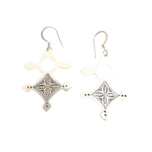Load image into Gallery viewer, Moroccan Berber Sterling Silver Dangle Earrings: Filigree 925