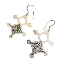 Load image into Gallery viewer, Moroccan Berber Sterling Silver Dangle Earrings: Filigree 925
