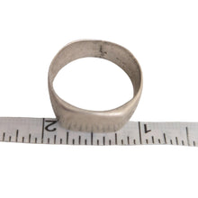Load image into Gallery viewer, Antique Silver Ethiopian Wedding Ring: Tribal Ethnic Jewelry, Size 11.5