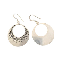 Load image into Gallery viewer, Moroccan Berber Sterling Silver Dangle Earrings: 925 Filigree Jewelry