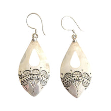 Load image into Gallery viewer, Moroccan Berber Sterling Silver Dangle Earrings: 925 Filigree Jewelry