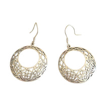 Load image into Gallery viewer, Moroccan Berber Sterling Silver Dangle Earrings: 925 Filigree Jewelry