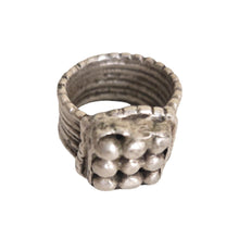 Load image into Gallery viewer, Antique Silver Ethiopian Tribal Ring, Size 6