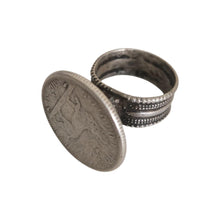 Load image into Gallery viewer, Antique Ethiopian Lion of Judah Ring - Haile Selassie - Size 8.5