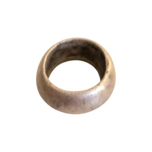 Load image into Gallery viewer, Antique Silver Ethiopian Wedding Ring: Tribal Jewelry, Size 7