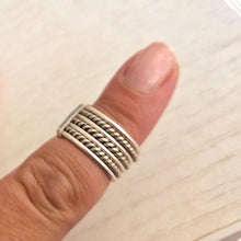 Load image into Gallery viewer, Vintage Tuareg Silver Ring Moroccan Tribal Jewelry, Size 6.5