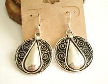 Load image into Gallery viewer, Moroccan Berber Filigree Sterling Silver Dangle Earrings silver 925,Berber Jewelry,sliver Earrings,Dangle & Drop Earrings,