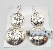 Load image into Gallery viewer, Moroccan Berber Filigree Sterling Silver Dangle Earrings silver 925,Berber Jewelry,sliver Earrings,Dangle & Drop
