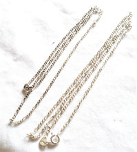 Load image into Gallery viewer, Moroccan chain Necklace for Men Women Figaro Chain 22" sterling silver 925