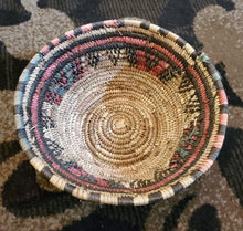 Load image into Gallery viewer, Ethiopian decorative basket handwoven basket large basket, African Art, Décor Baskets,bread basket,Ethiopian Basket