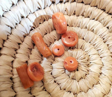 Load image into Gallery viewer, Antique Natural Red Coral Branch Beads 10gr Mediterranean
