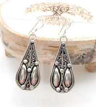 Load image into Gallery viewer, Moroccan Berber Filigree Sterling Silver Dangle Earrings silver 925,Berber Jewelry,sliver Earrings,Dangle & Drop