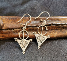 Load image into Gallery viewer, Moroccan Berber Filigree Fibula Earrings sterling silver 925 ,Ethnic Jewelry,sliver Earrings,Dangle & Drop Earrings,Tribal Jewelry,