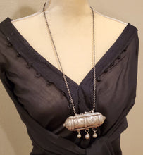 Load image into Gallery viewer, Antique Yemen Silver Amulet Pendant chain Necklace 20th,Yemen Jewels,silver amulet ,chain Necklace