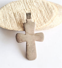Load image into Gallery viewer, Antique Ethiopian Coptic Christian Cross Pendant Maria Theresa coin