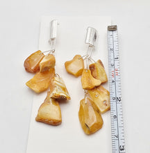 Load image into Gallery viewer, Baltic amber Earrings ,Dangle & Drop Earrings, Natural Baltic amber, Polished amber, Genuine amber, Amber beads, Gemstone earrings