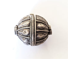 Load image into Gallery viewer, Old silver hallmarked beads from Yemen circa 1910s,Hand Crafted Silver,Ethnic Jewelry,Tribal Jewelry,
