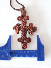 Load image into Gallery viewer, Hand Craft Ethiopian Leather Amulet Leather Cross Necklace,